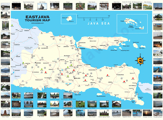 Komponen Peta Jawa Timur
