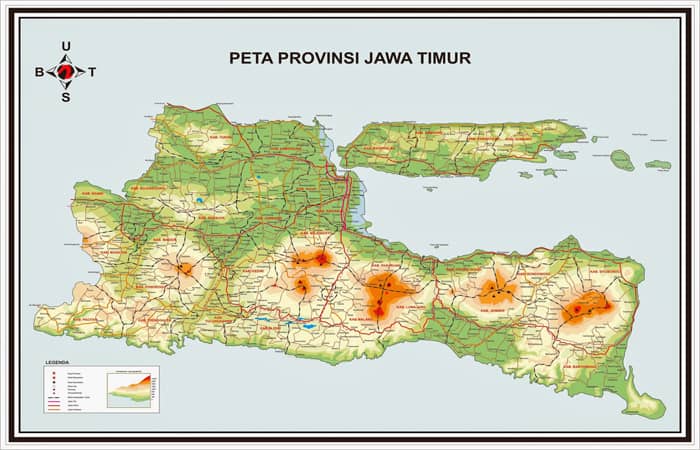 Peta Provinsi Jawa Timur