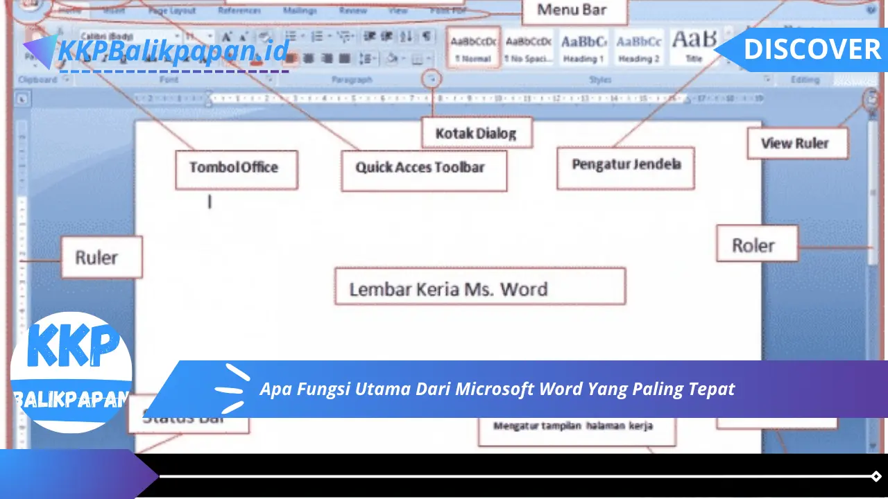 Apa Fungsi Utama Dari Microsoft Word Yang Paling Tepat